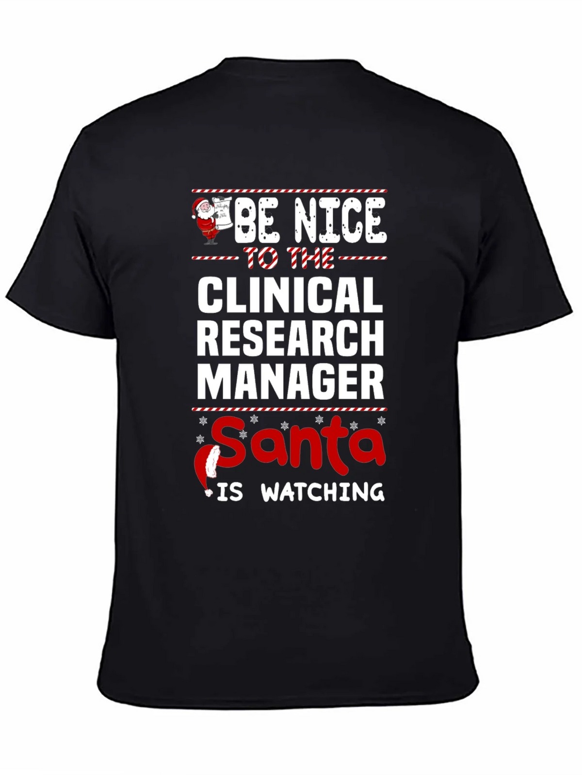 Clinical Research Manager Santa Christmas T-Shirt product image 4