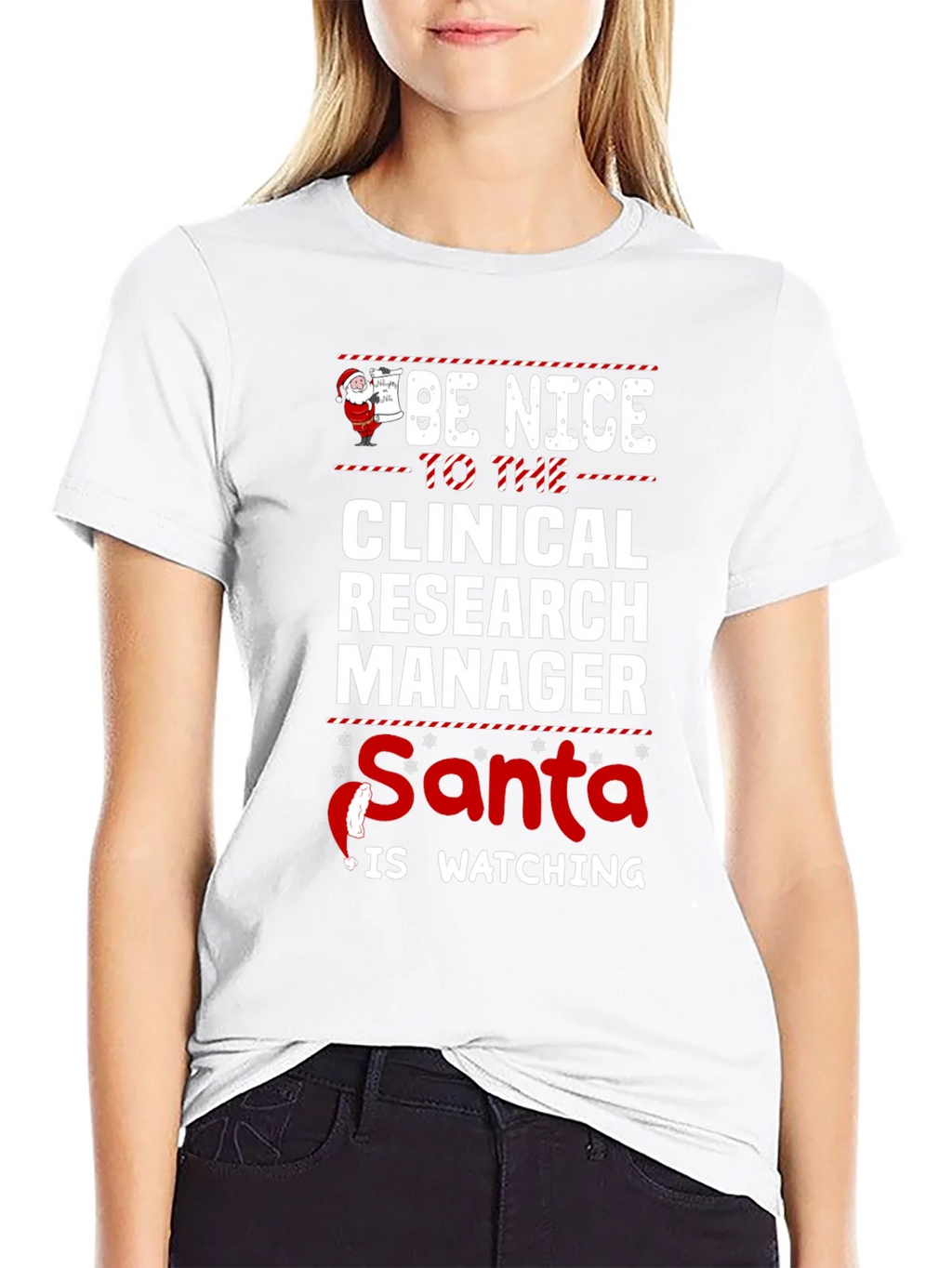 Clinical Research Manager Santa Christmas T-Shirt product image 7