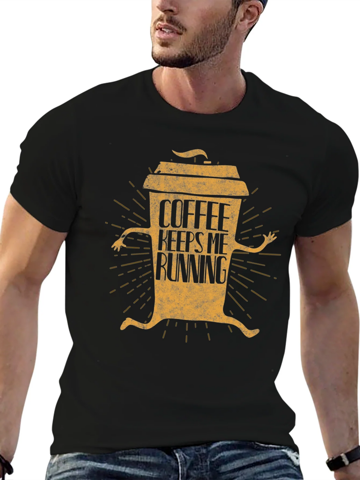 Coffee Keeps Me Running Graphic T-Shirt product image 5