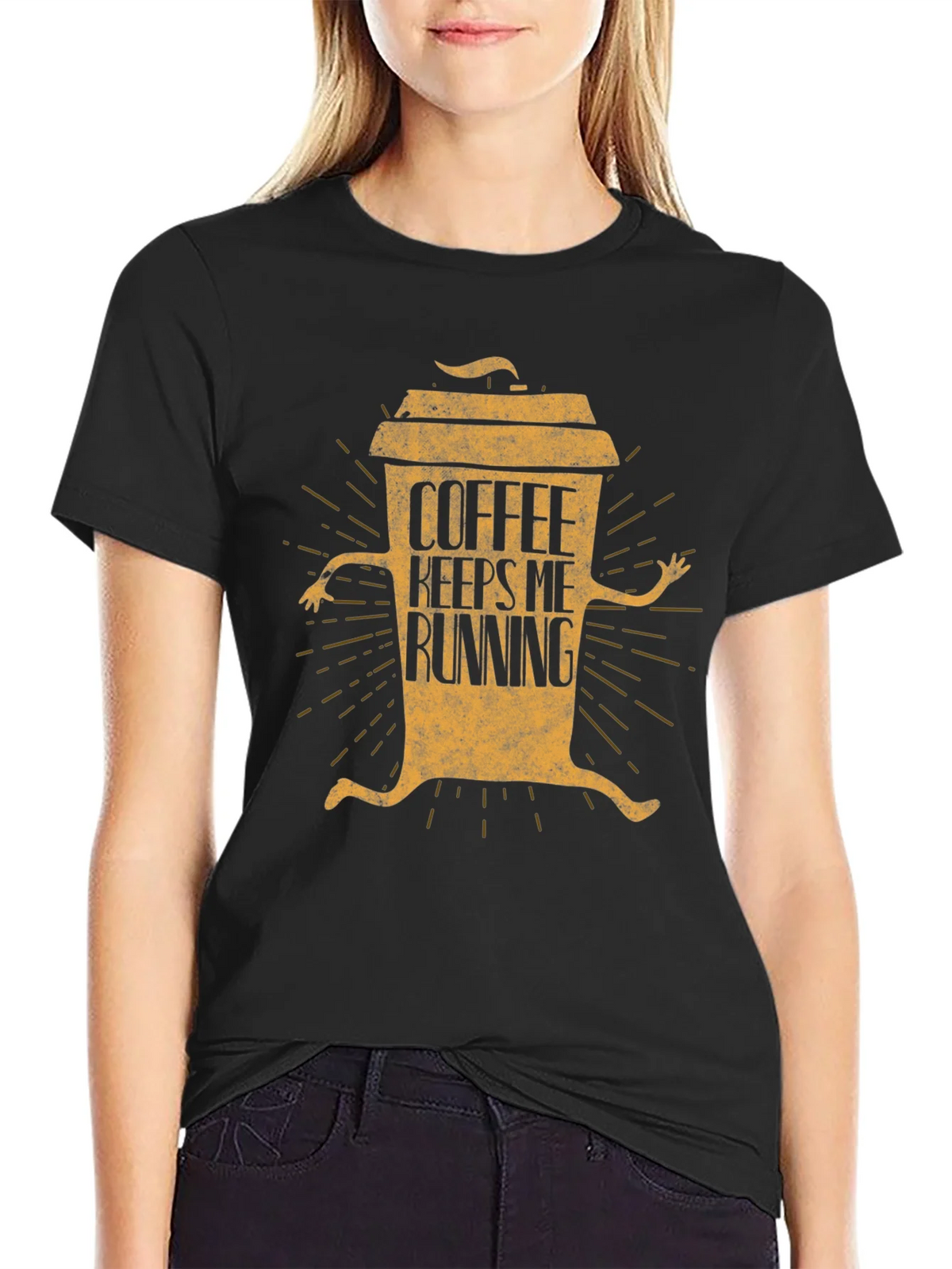 Coffee Keeps Me Running Graphic T-Shirt product image 2