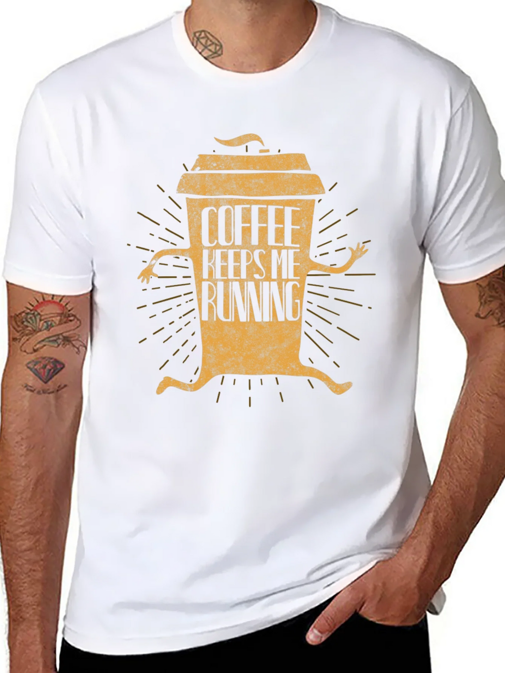 Coffee Keeps Me Running Graphic T-Shirt product image 6