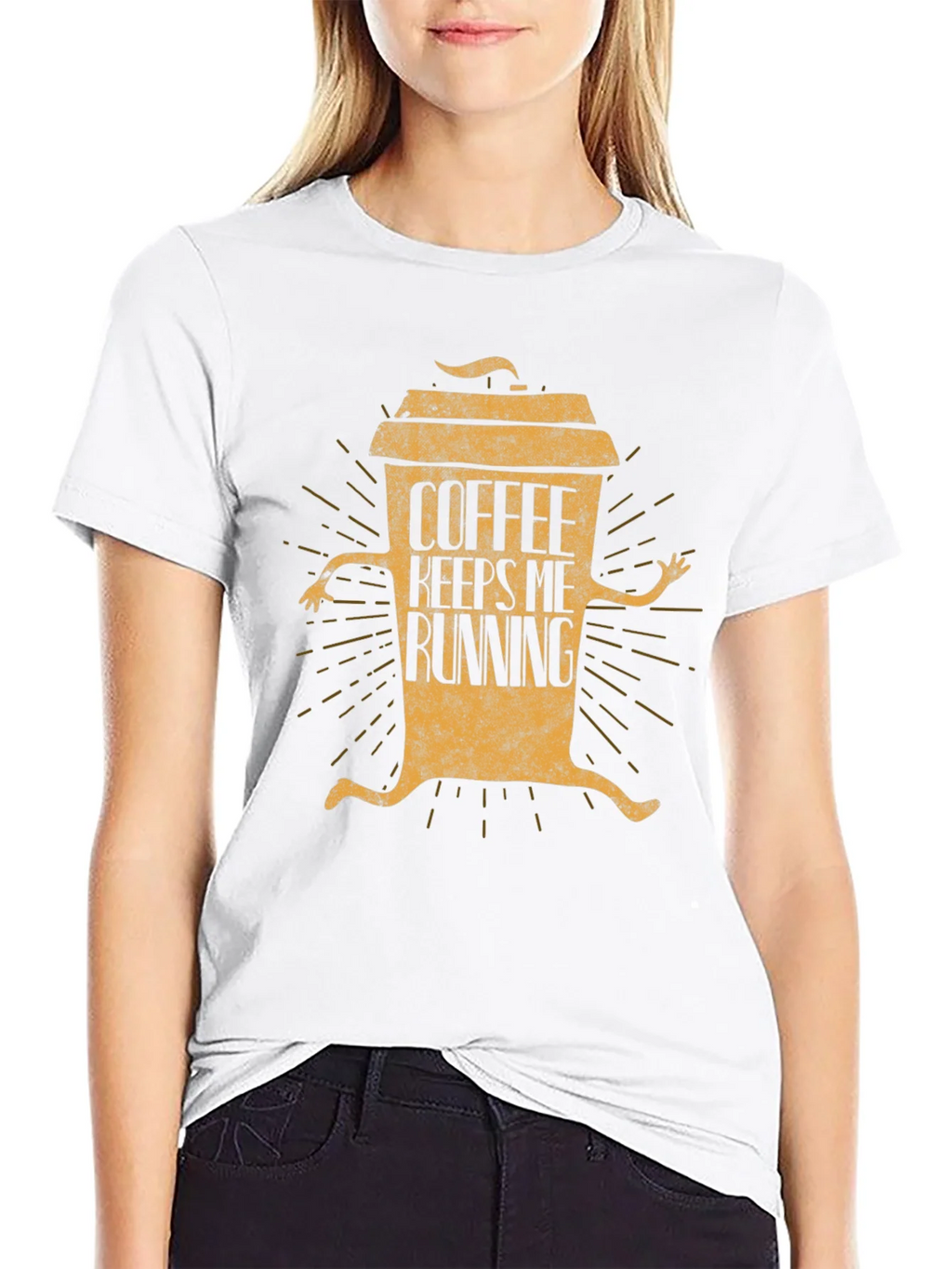 Coffee Keeps Me Running Graphic T-Shirt product image 7
