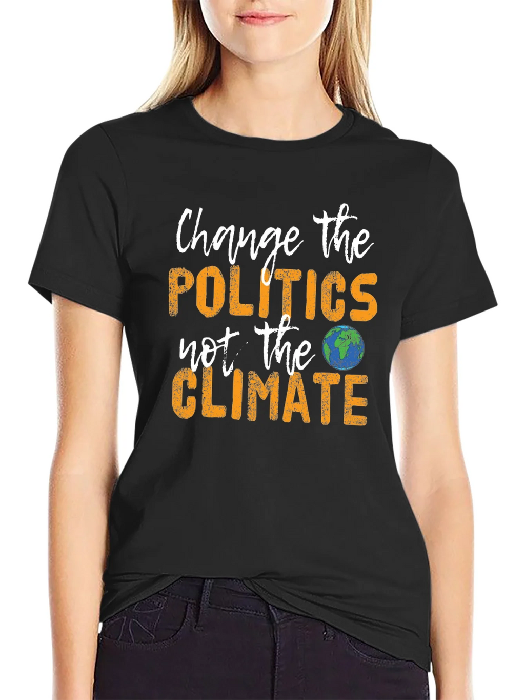 Change Politics Not Climate T-Shirt product image 2