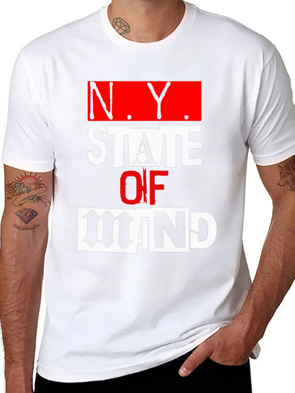 N.Y. State of Mind Graphic T-Shirt product image 5