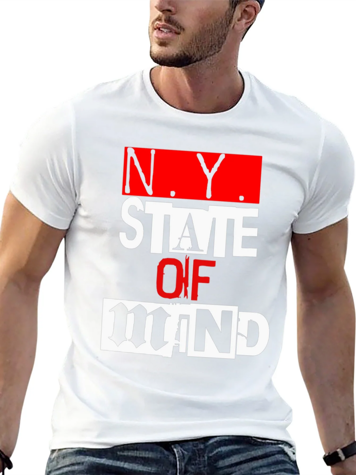 N.Y. State of Mind Graphic T-Shirt product image 10