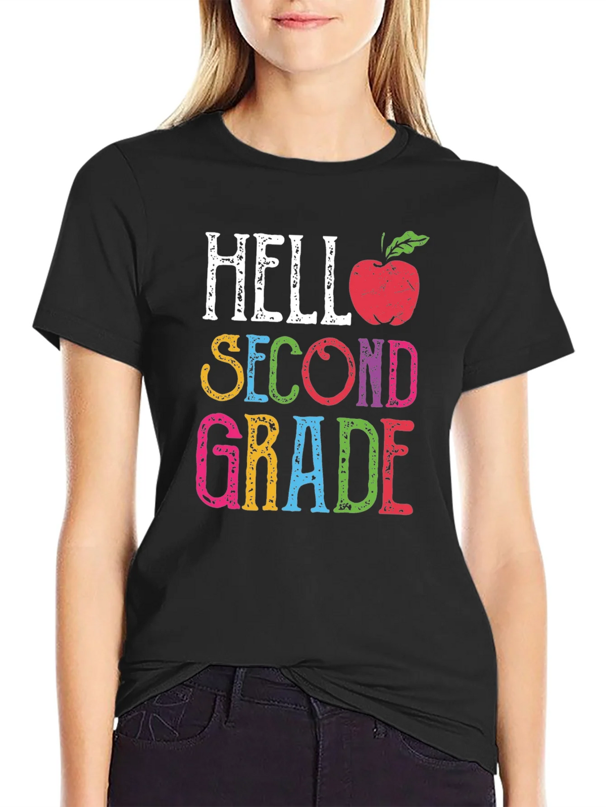 Hello Second Grade Teacher T-Shirt Back to School product image 2