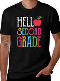 Hello Second Grade Teacher T-Shirt Back to School product image 1