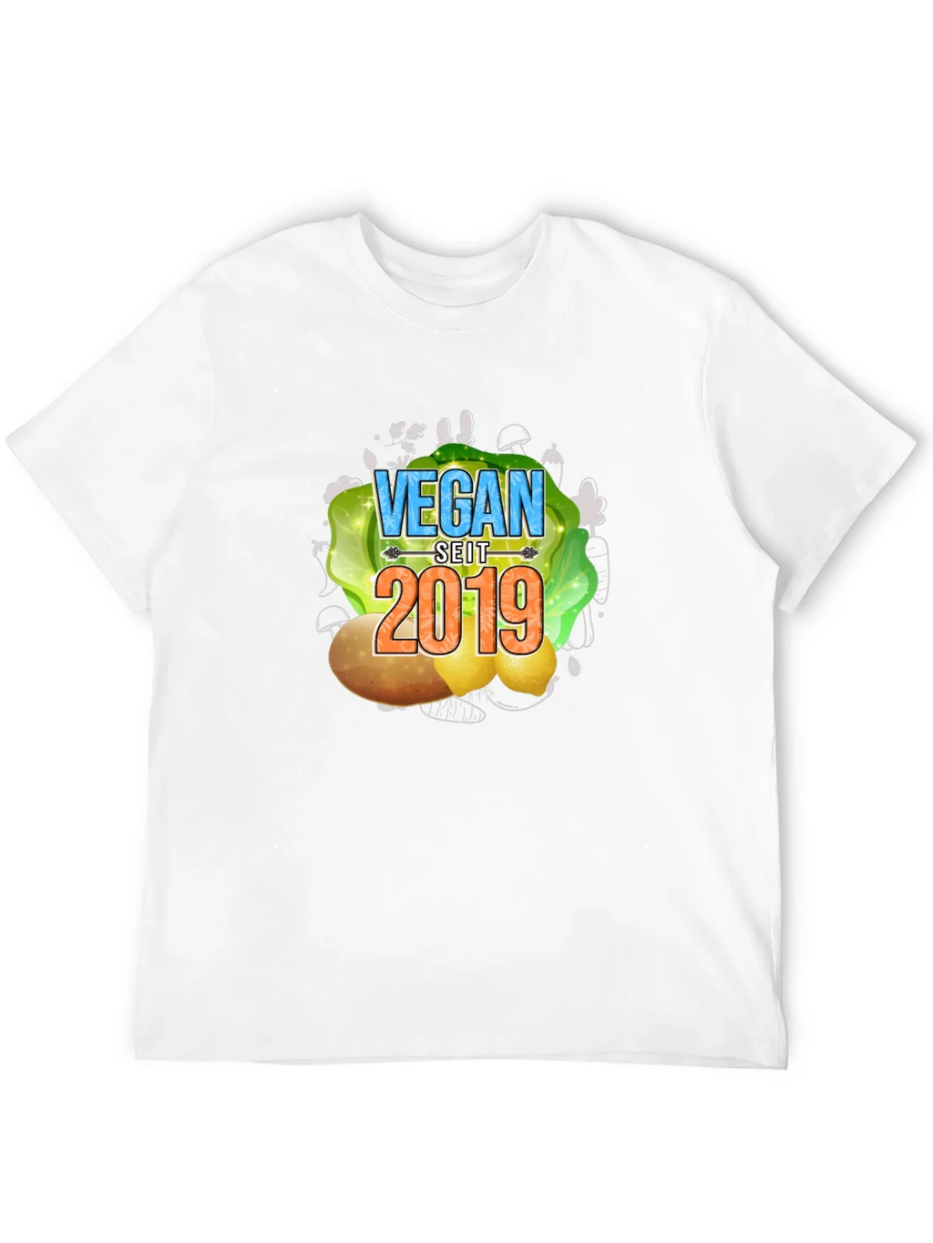 Vegan Seit 2019 T-Shirt - Black Tee product image 9