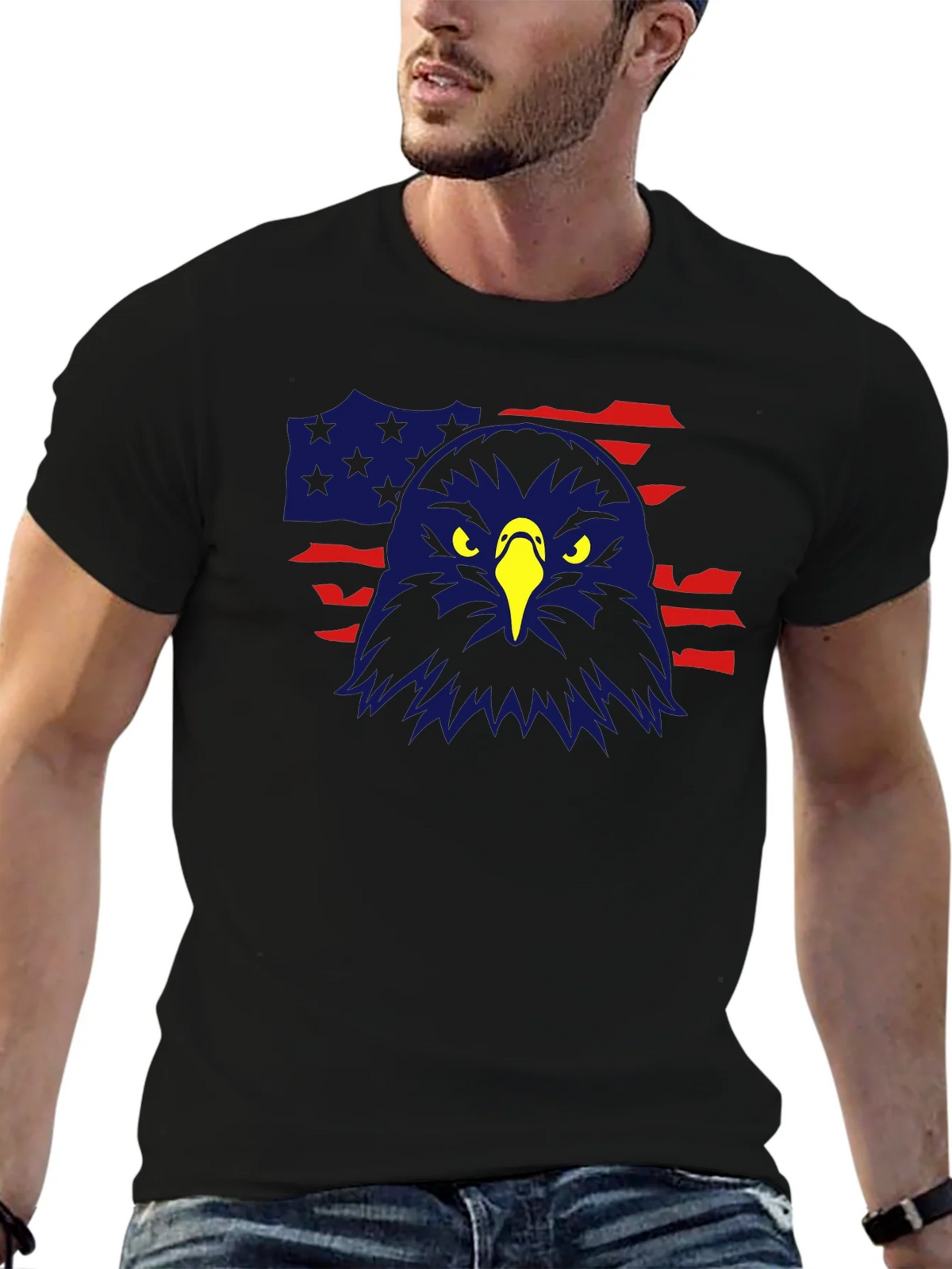 American Eagle Flag Graphic Tee - Patriotic Pride product image 6