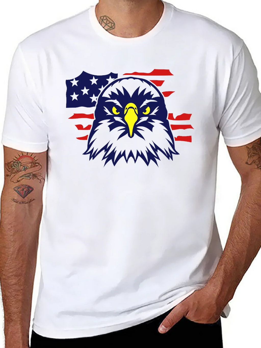 American Eagle Flag Graphic Tee - Patriotic Pride product image 7