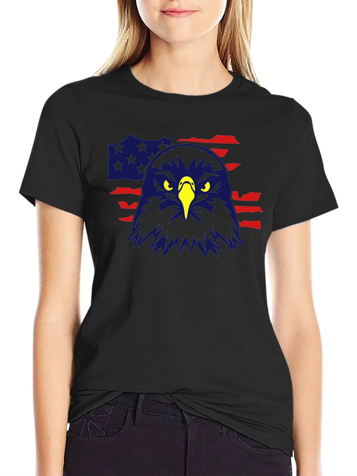 American Eagle Flag Graphic Tee - Patriotic Pride product image 2