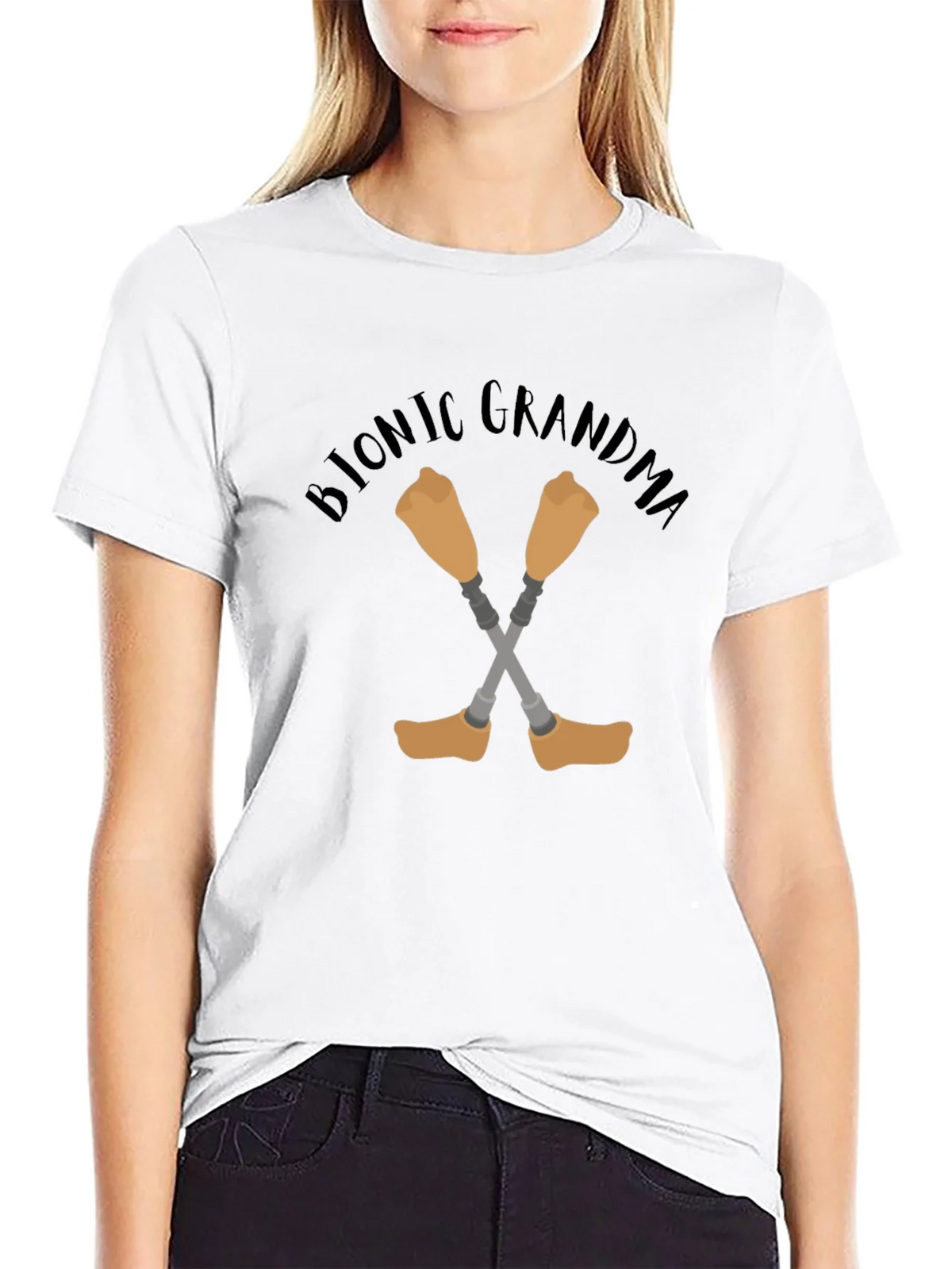 Bionic Grandma T-Shirt - Novelty Graphic Tee product image 8