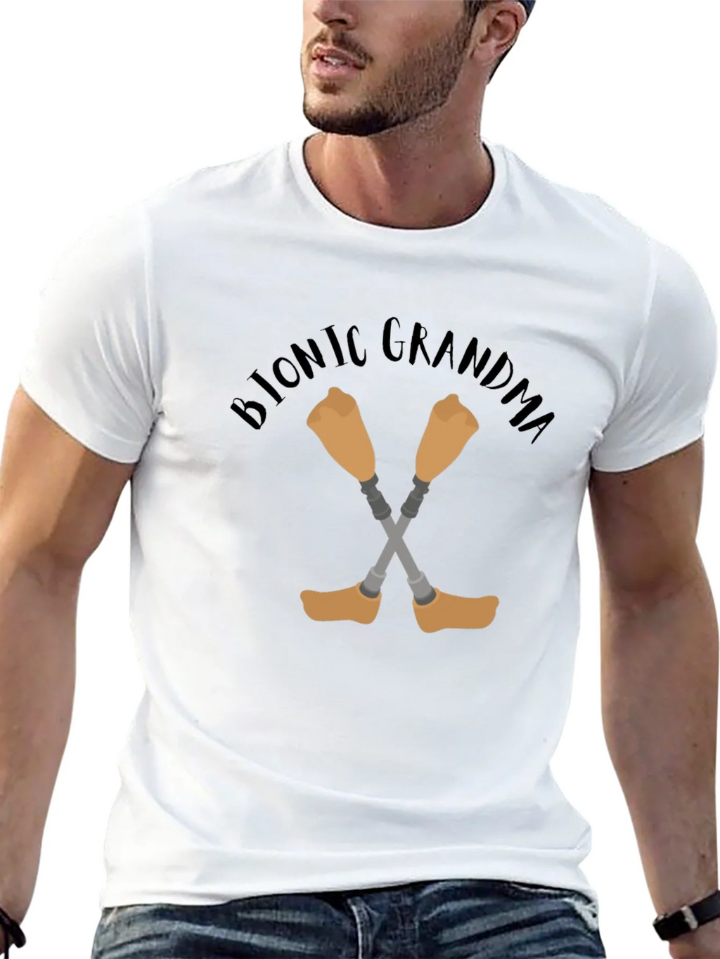 Bionic Grandma T-Shirt - Novelty Graphic Tee product image 12