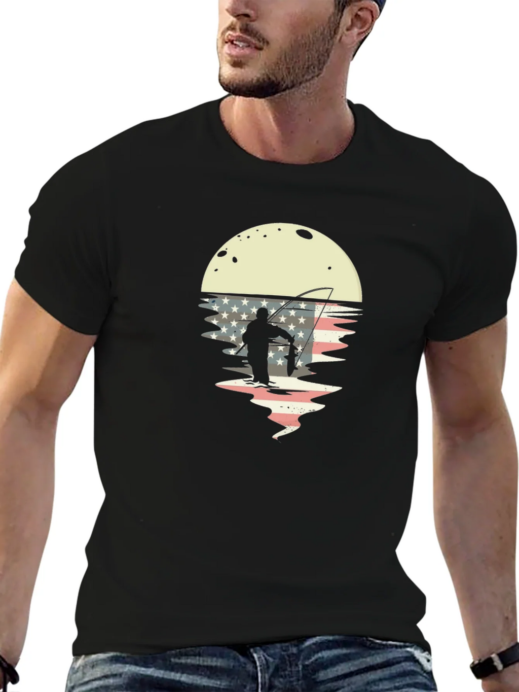 American Fisherman Graphic T-Shirt product image 5