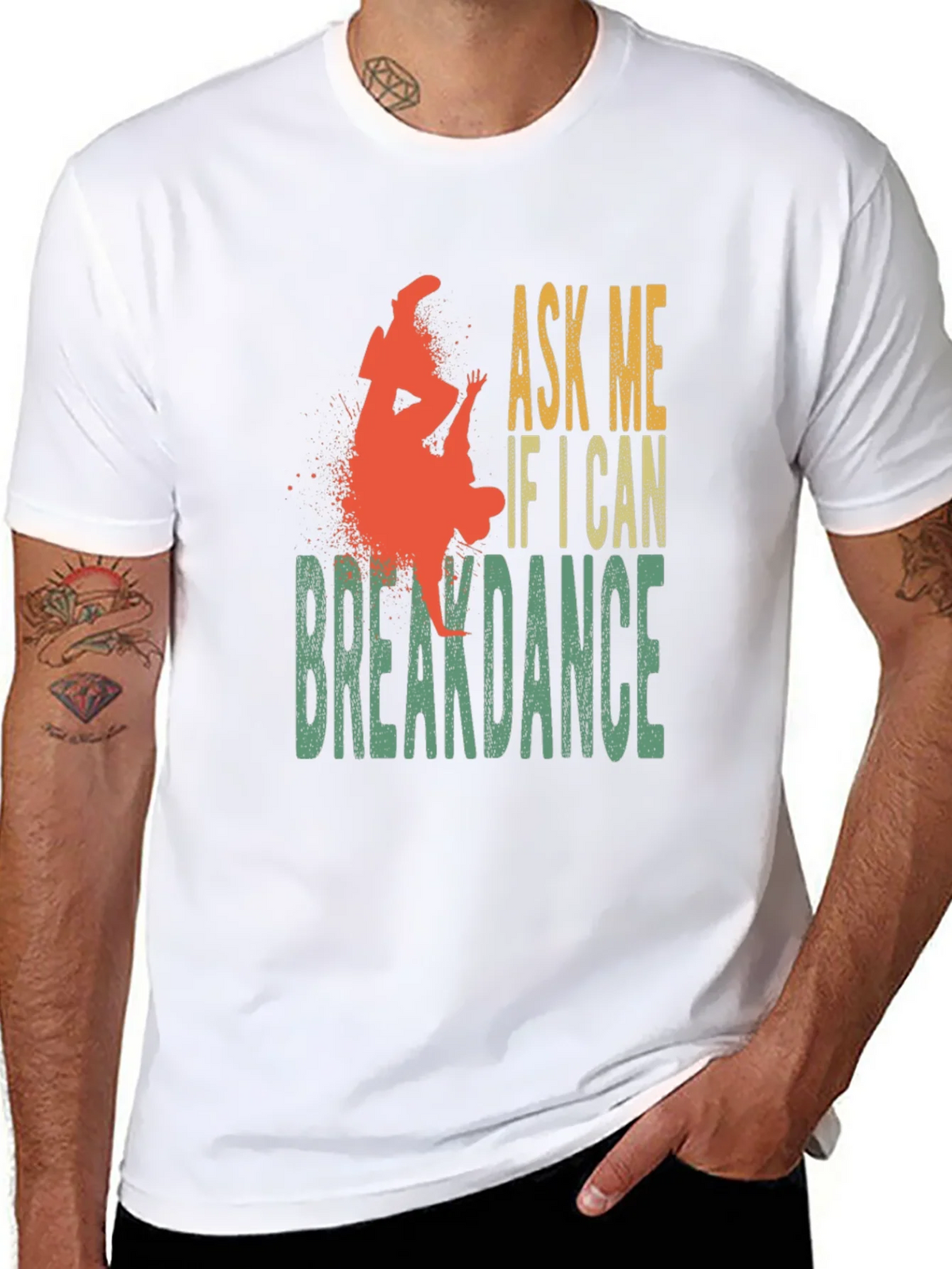 Ask Me If I Can Breakdance Graphic T-Shirt product image 5