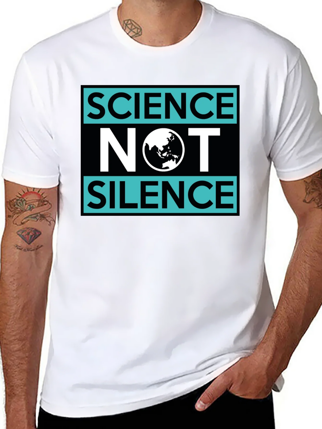 Science Not Silence Graphic T-Shirt product image 6