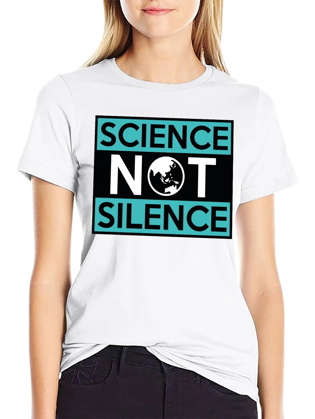 Science Not Silence Graphic T-Shirt product image 7
