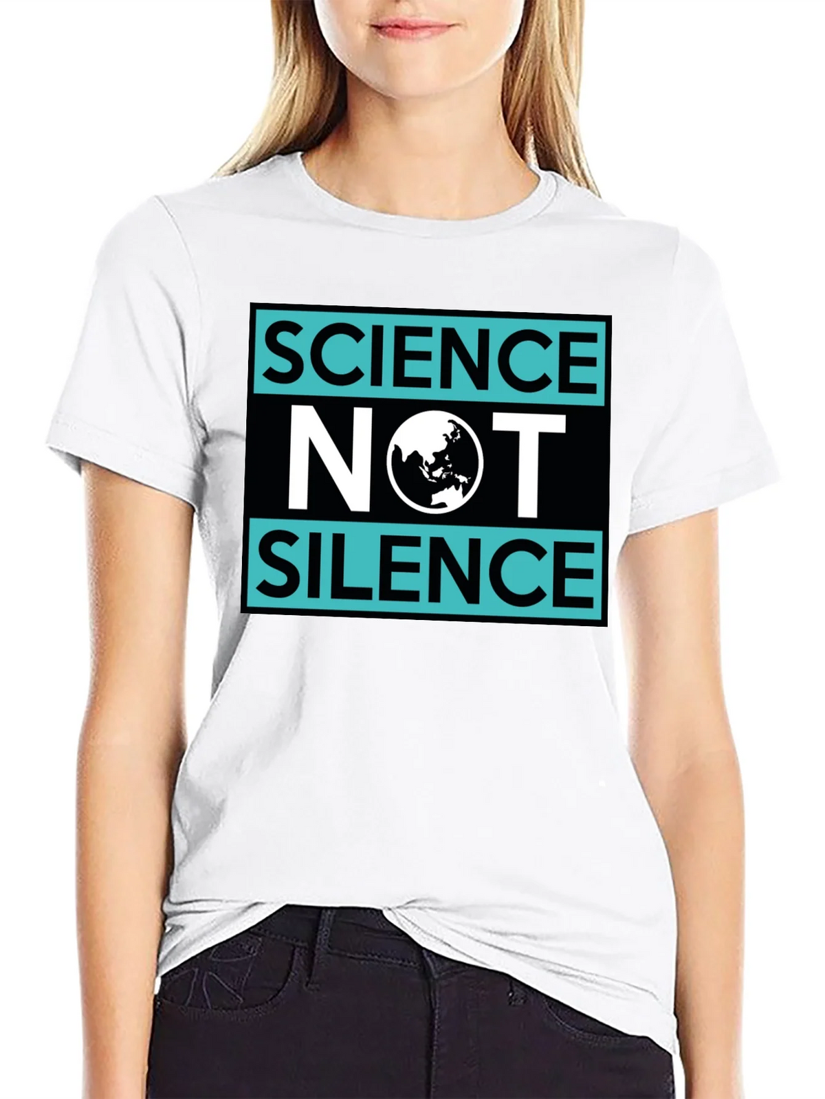Science Not Silence Graphic T-Shirt product image 7