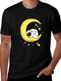 Astronaut Sleeping on Moon Graphic T-Shirt product image 1