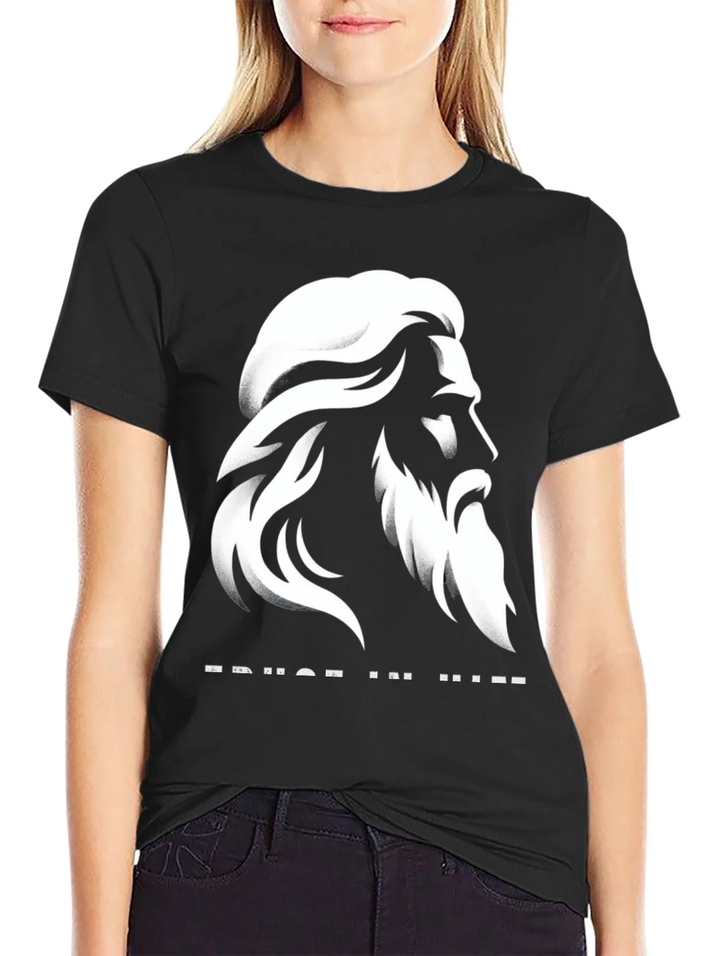 Trust in Him Graphic T-Shirt - Black product image 2