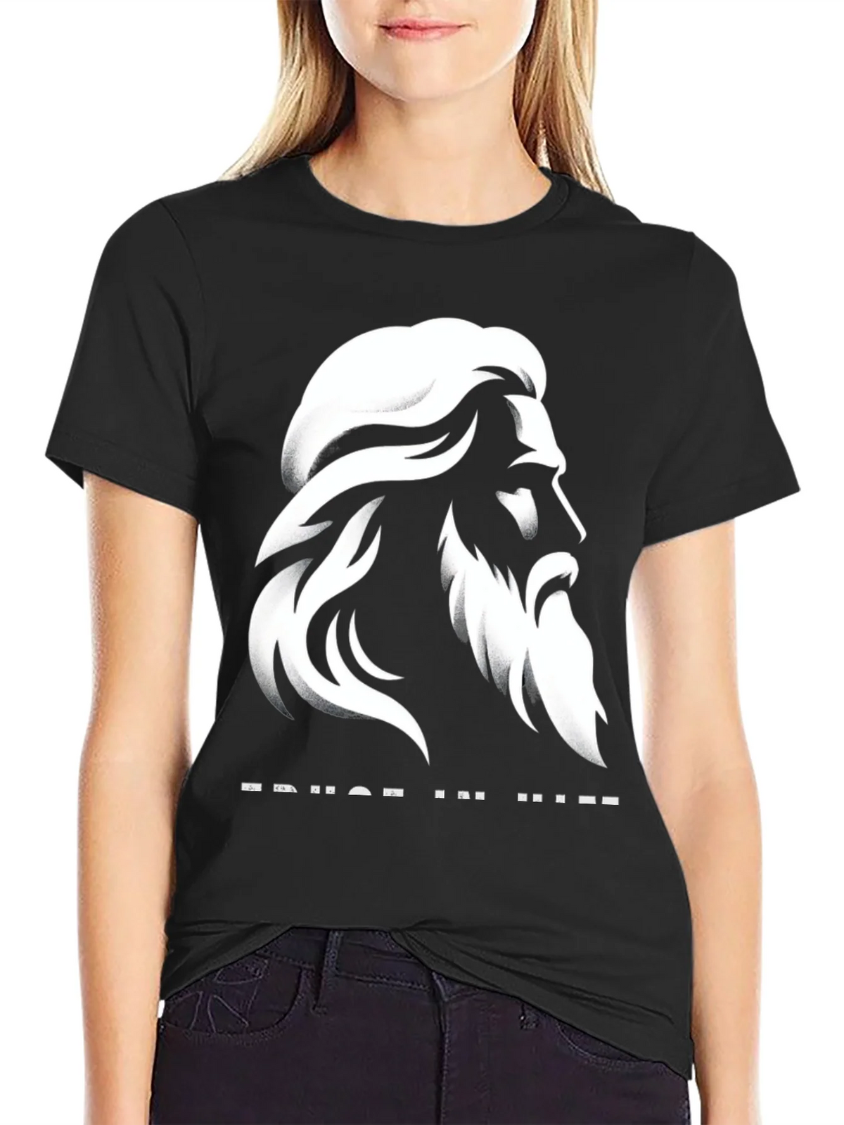 Trust in Him Graphic T-Shirt - Black product image 2