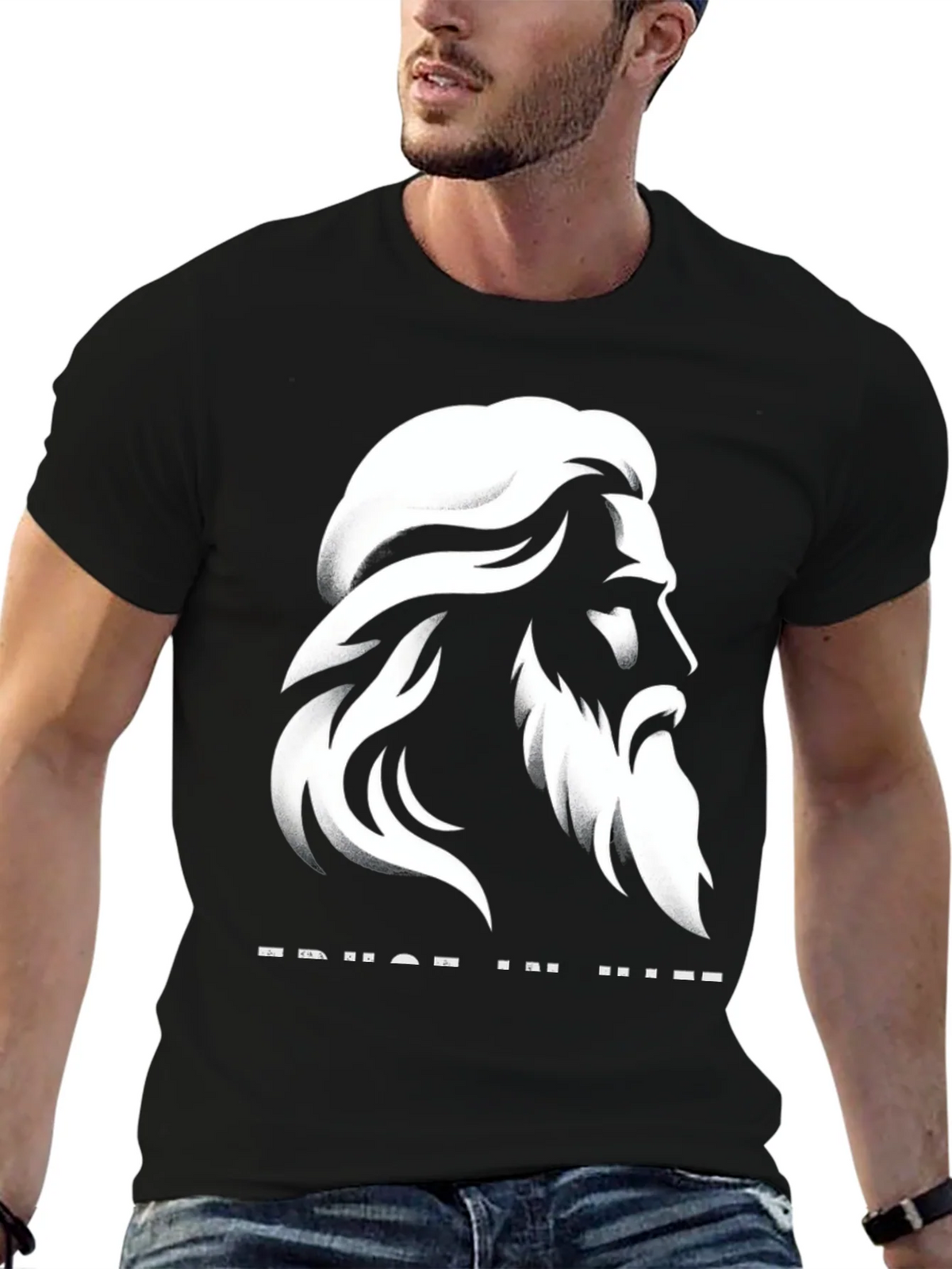 Trust in Him Graphic T-Shirt - Black product image 6