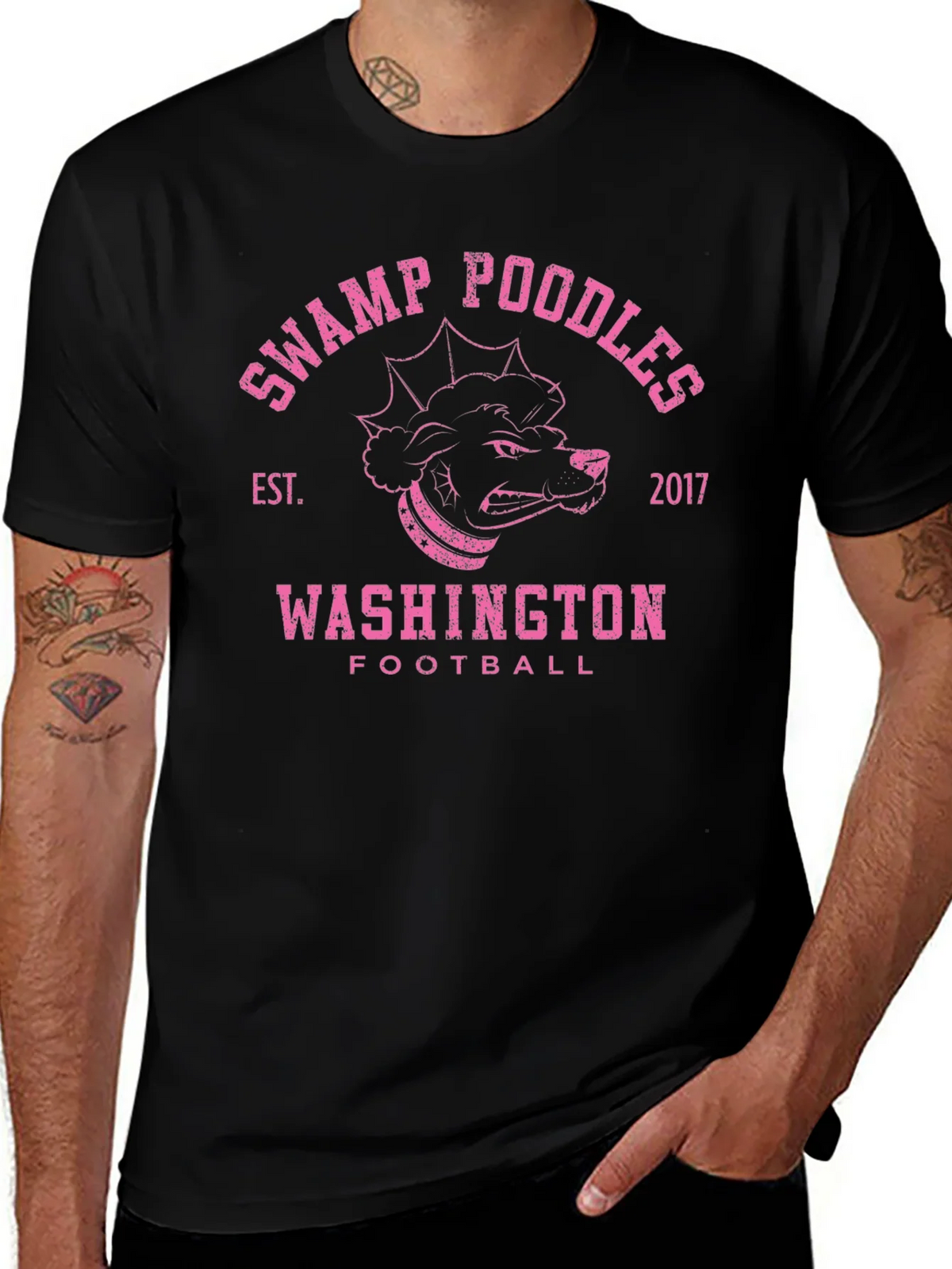 Swamp Poodles Football T-Shirt product image 1