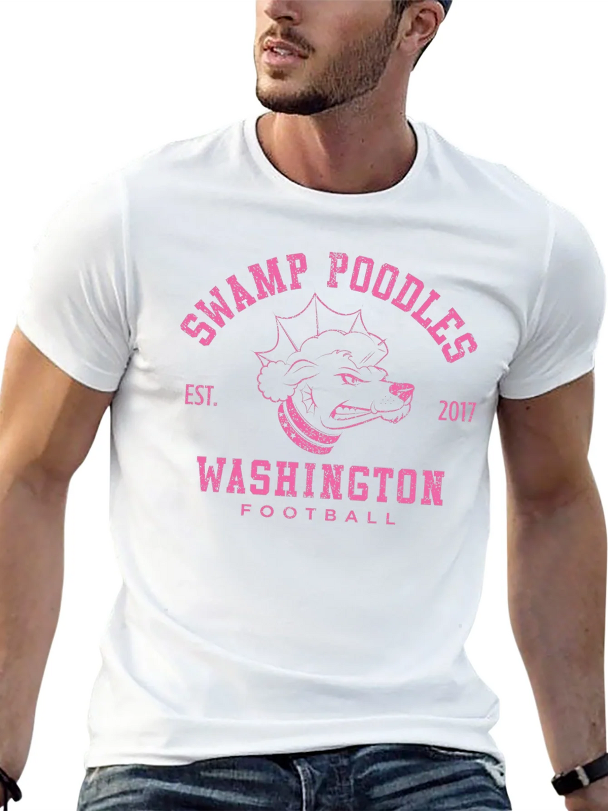 Swamp Poodles Football T-Shirt product image 12