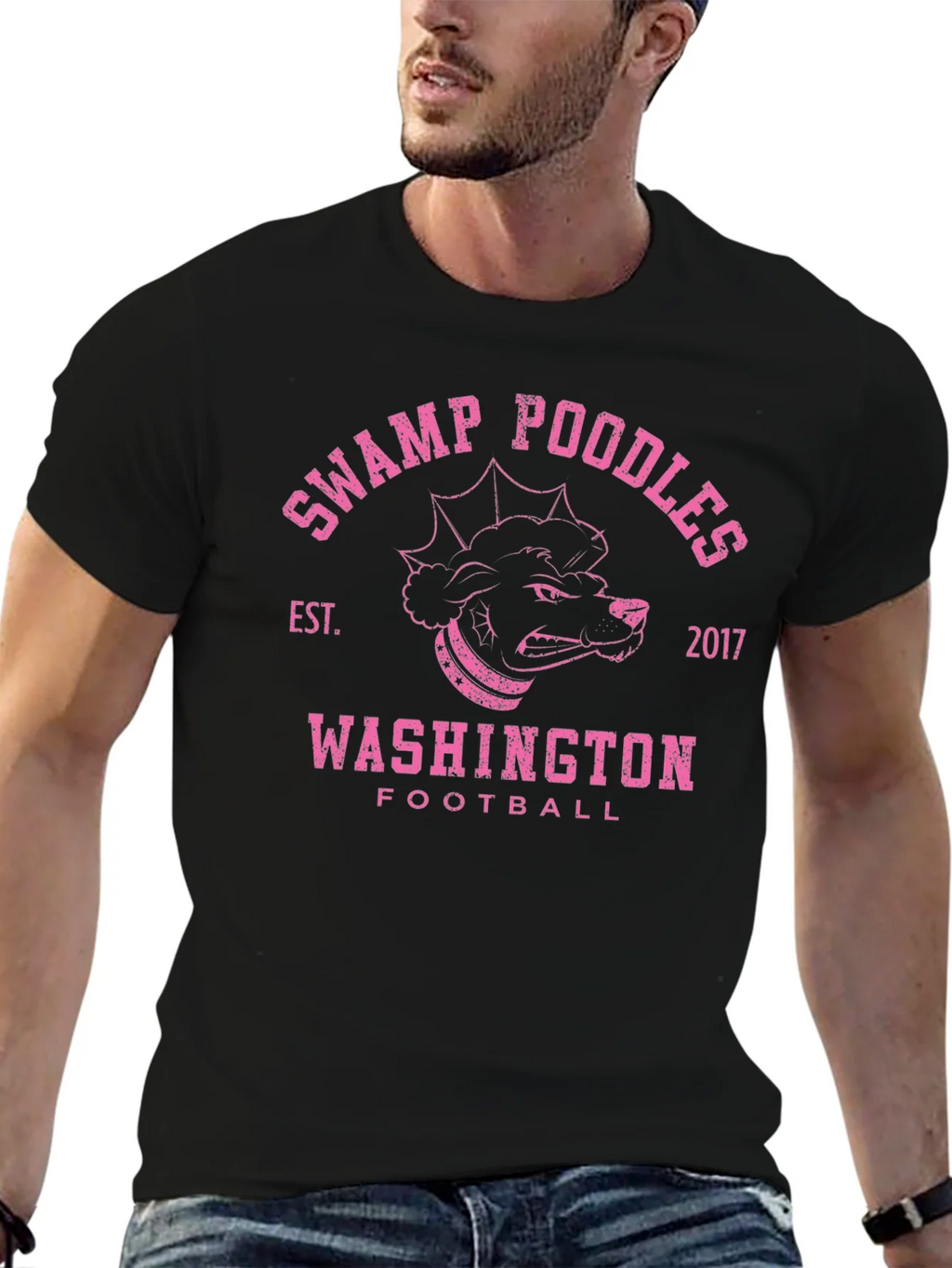 Swamp Poodles Football T-Shirt product image 6