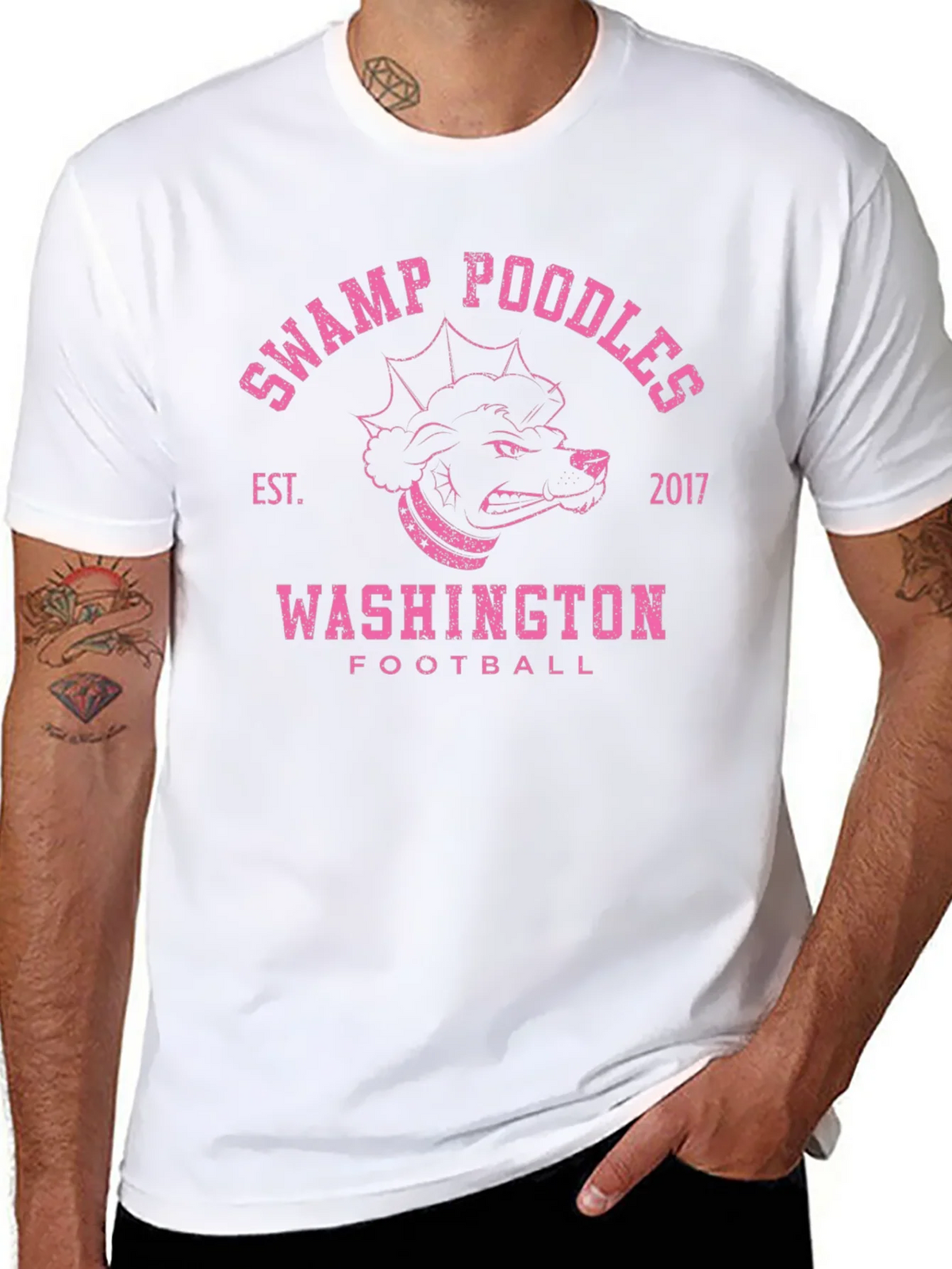 Swamp Poodles Football T-Shirt product image 7
