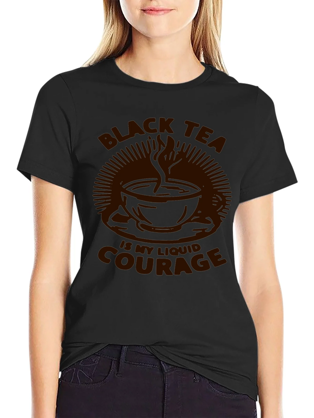Black Tea Liquid Courage Graphic Tee product image 2