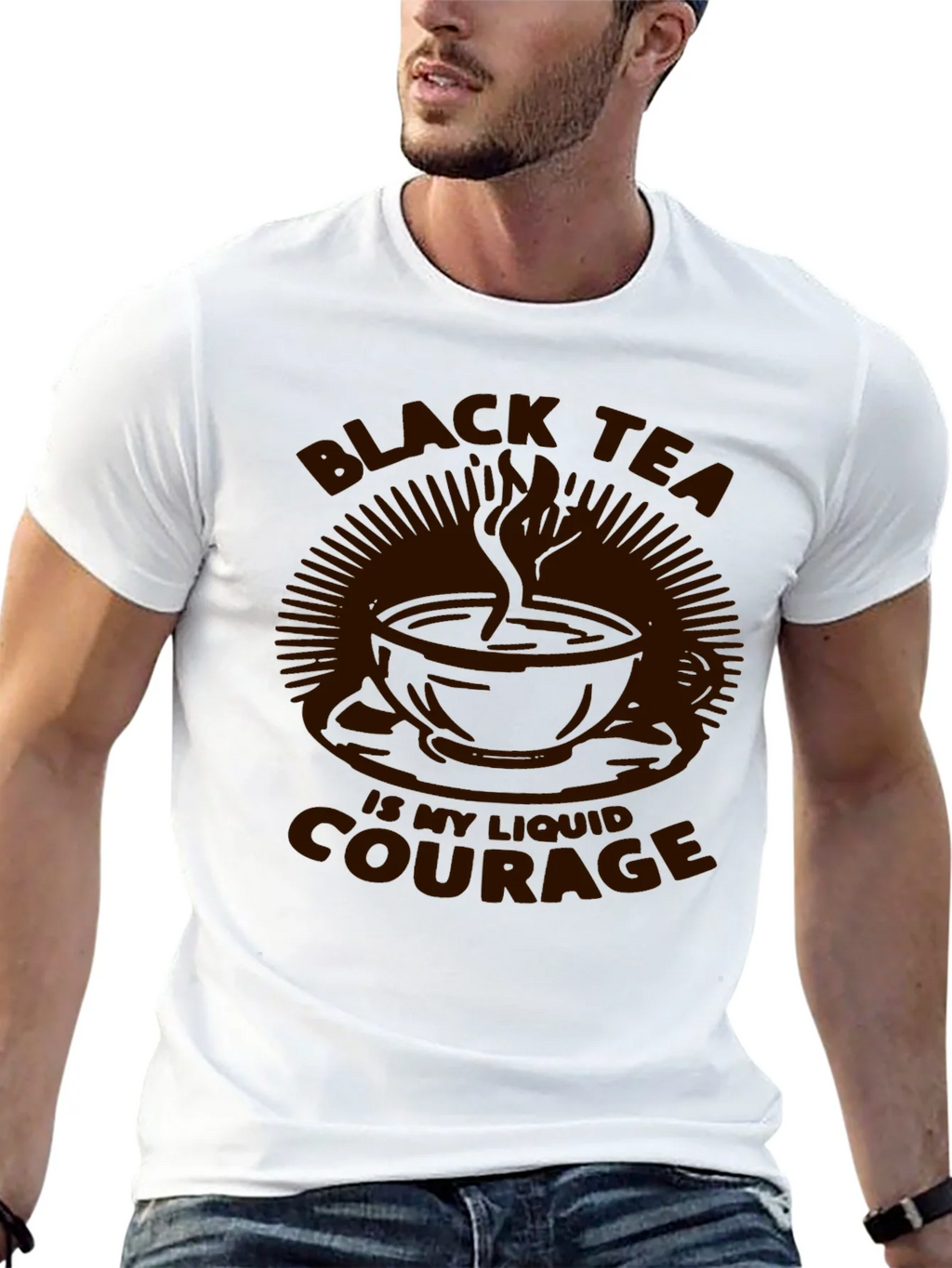 Black Tea Liquid Courage Graphic Tee product image 12