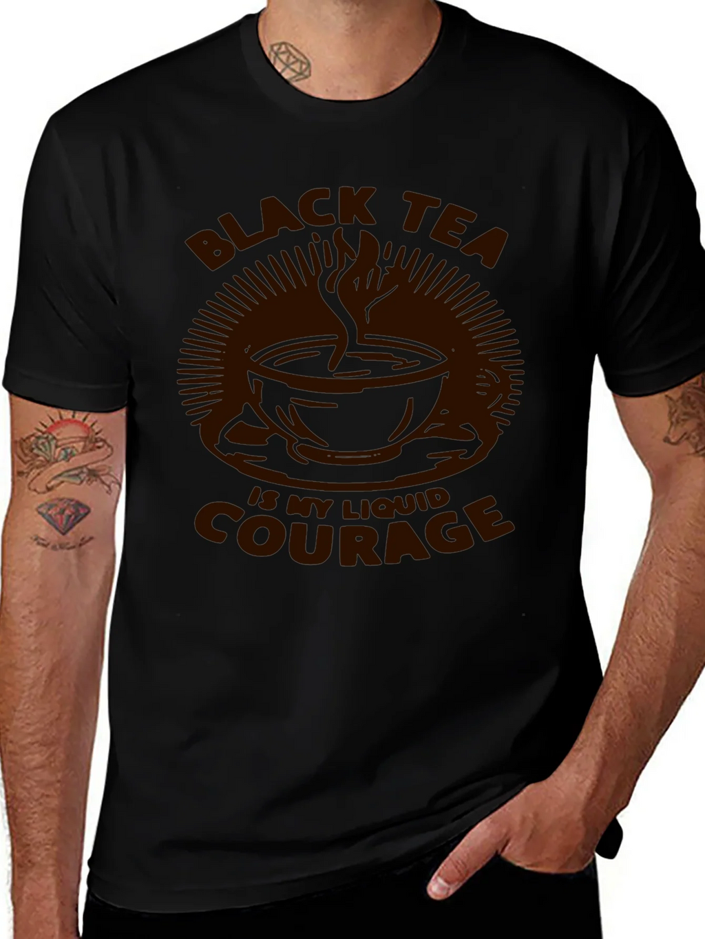 Black Tea Liquid Courage Graphic Tee product image 1
