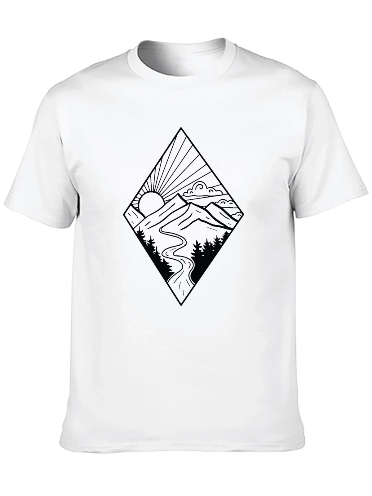 Mountainscape Graphic Black Tee product image 9
