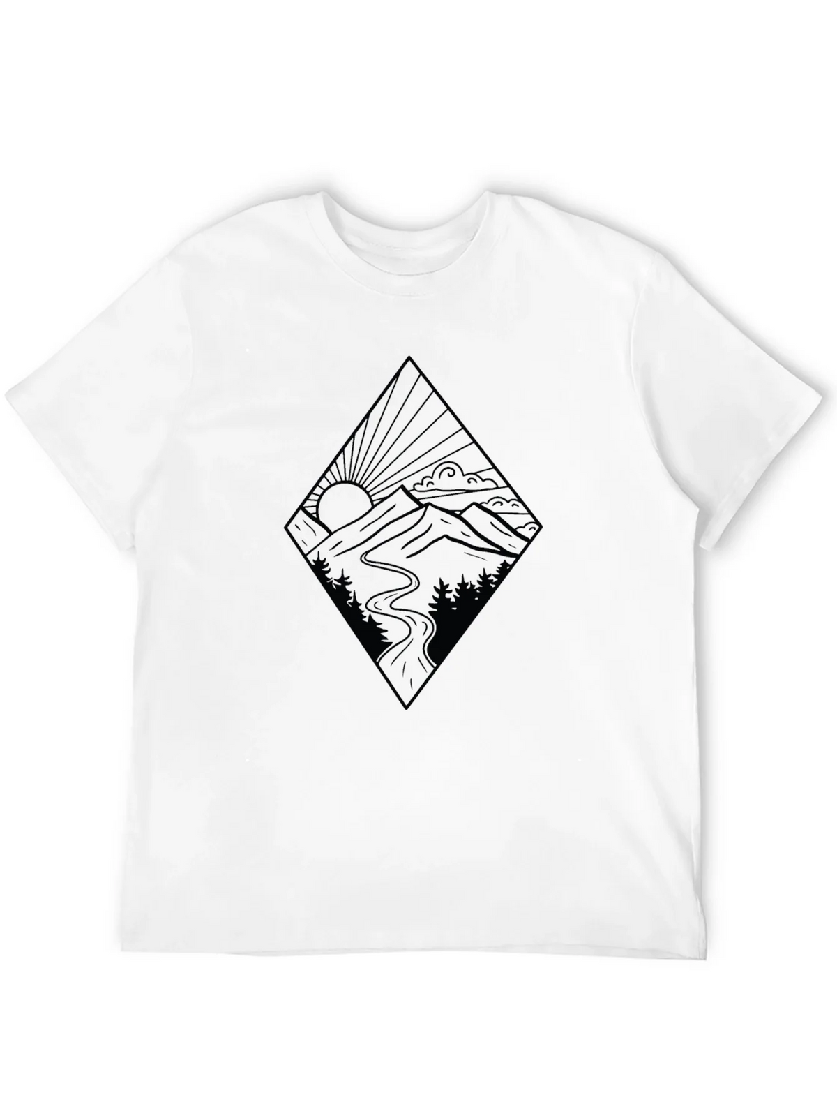 Mountainscape Graphic Black Tee product image 11
