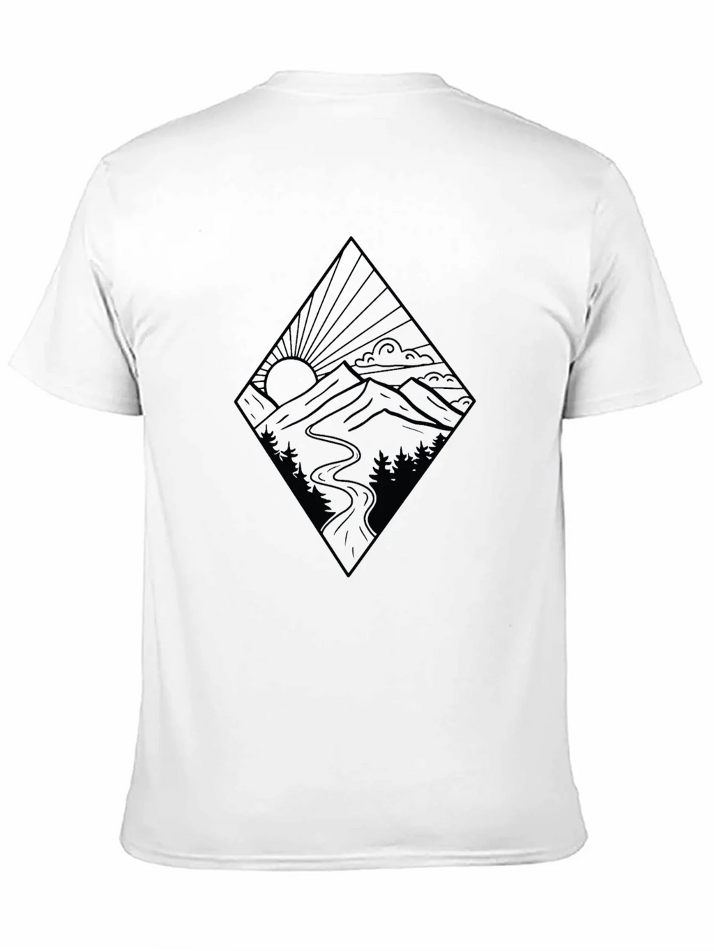 Mountainscape Graphic Black Tee product image 10