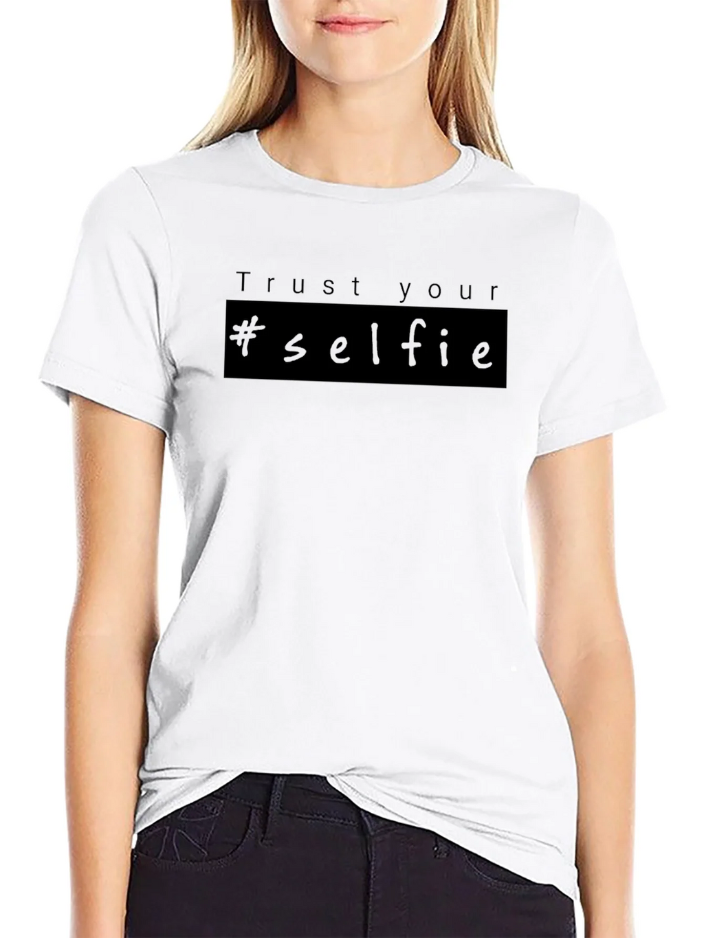 Trust Your #selfie T-Shirt - Black product image 8
