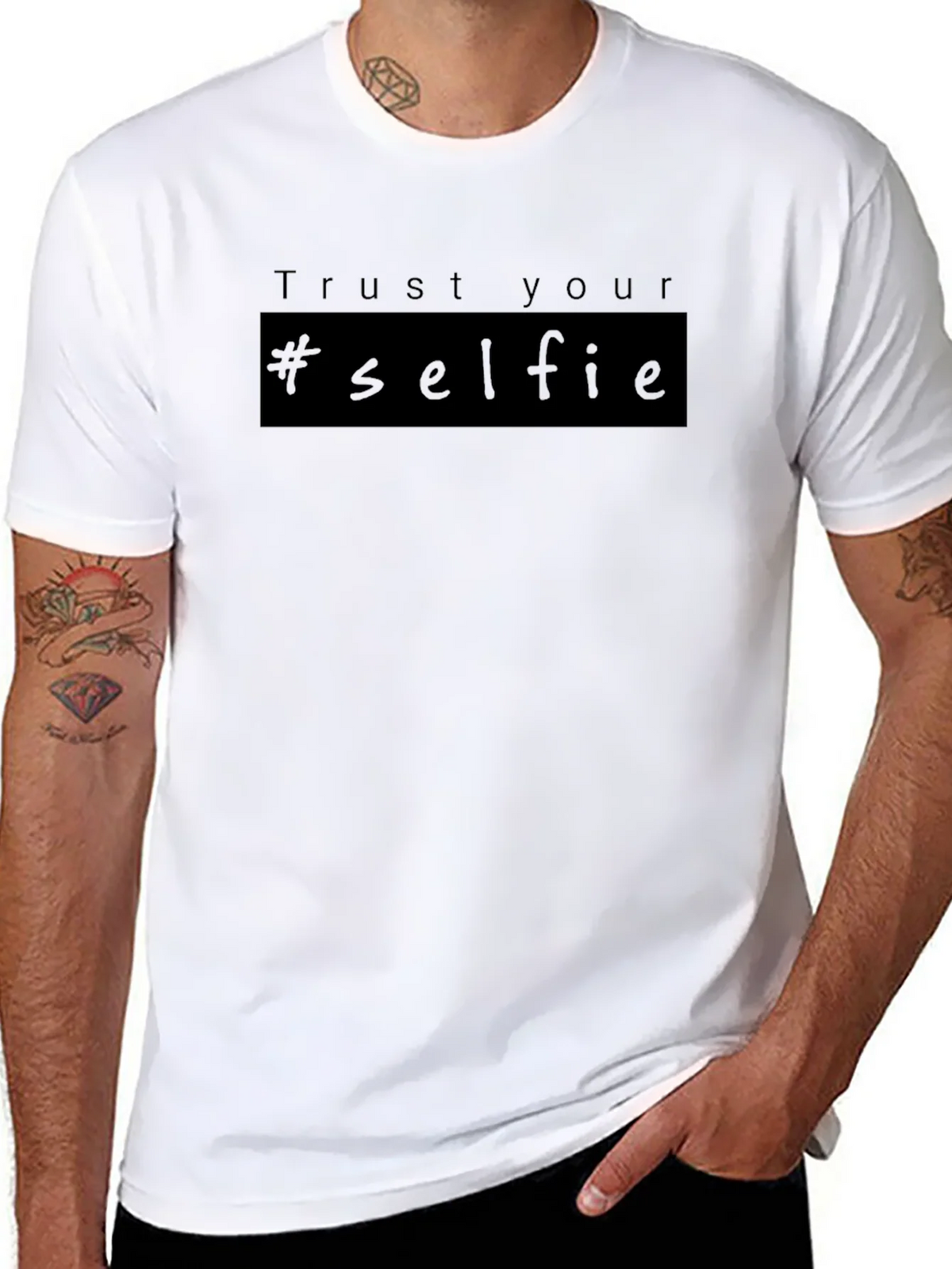 Trust Your #selfie T-Shirt - Black product image 7