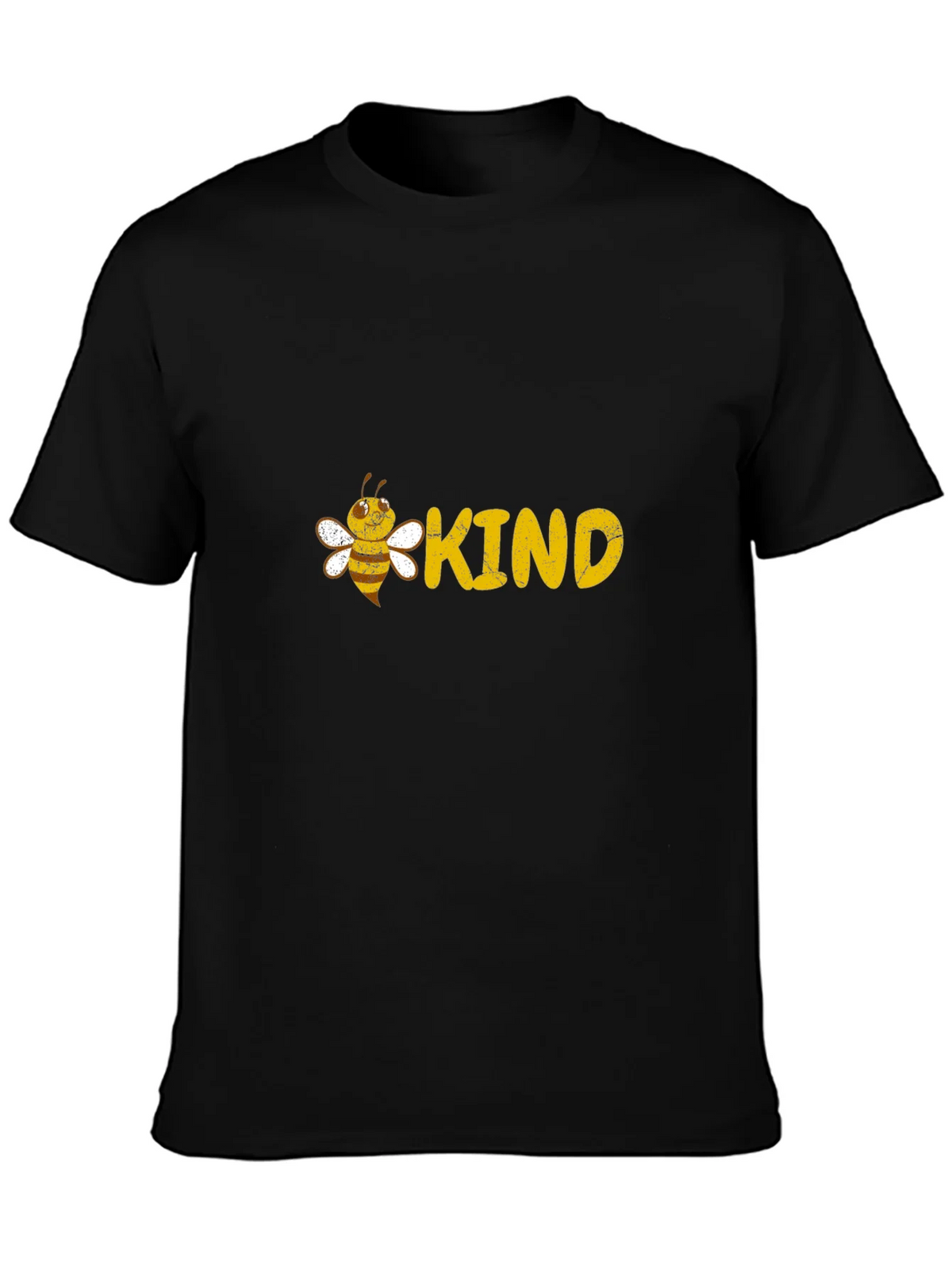 Bee Kind Graphic Tee - Black Cotton T-Shirt product image 3