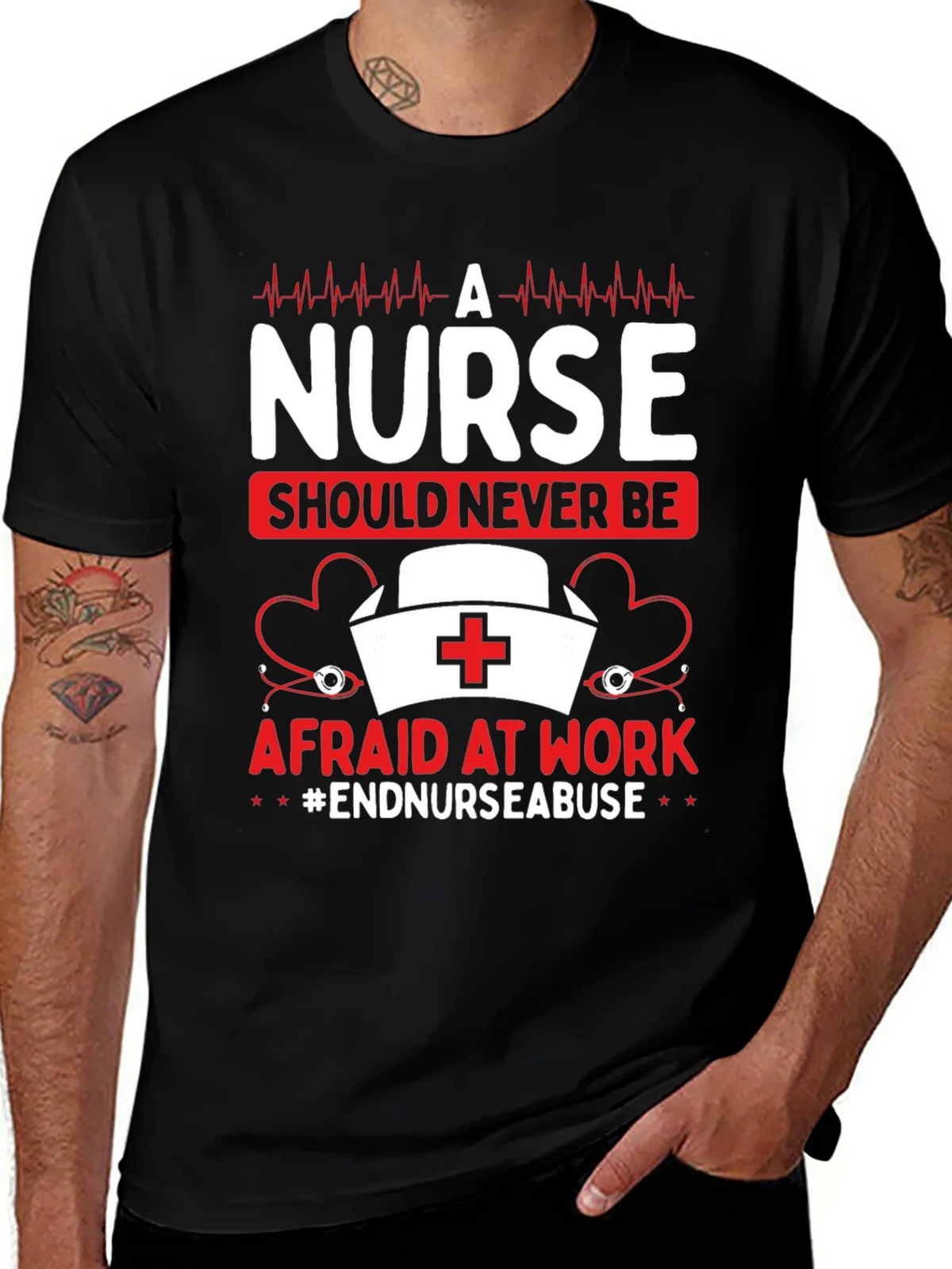 Nurse Should Never Be Afraid T-Shirt product image 1