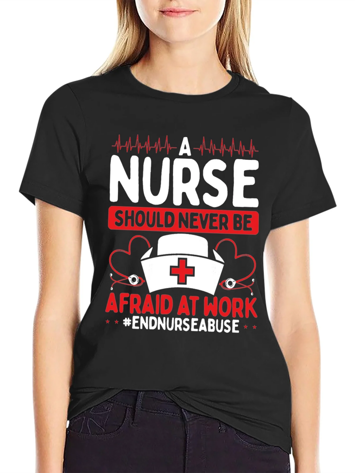 Nurse Should Never Be Afraid T-Shirt product image 2
