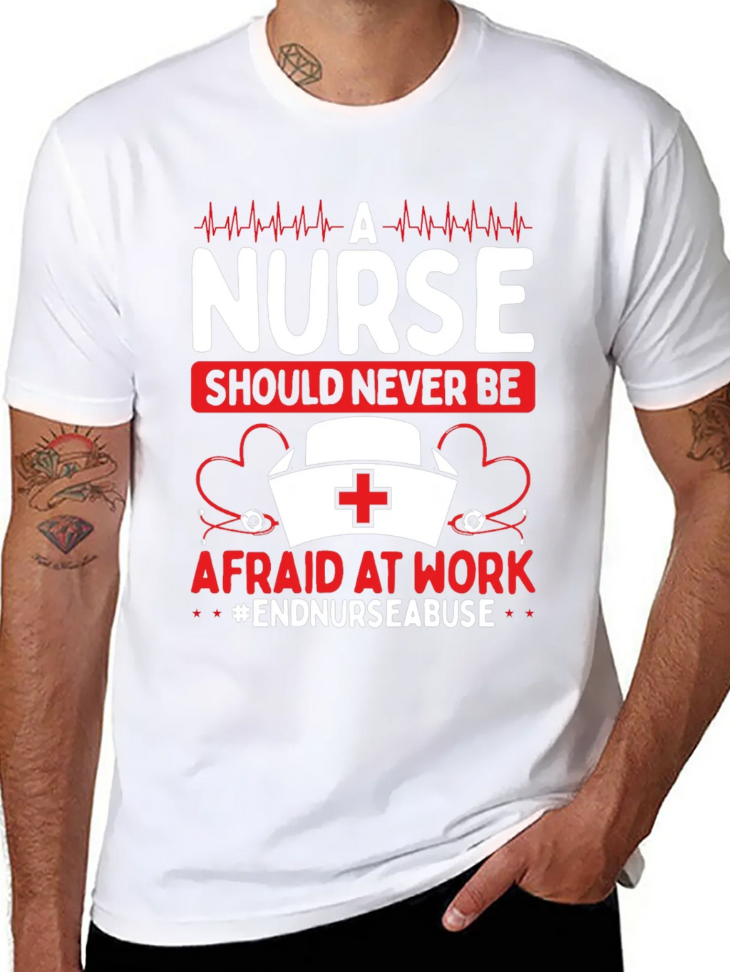 Nurse Should Never Be Afraid T-Shirt product image 6