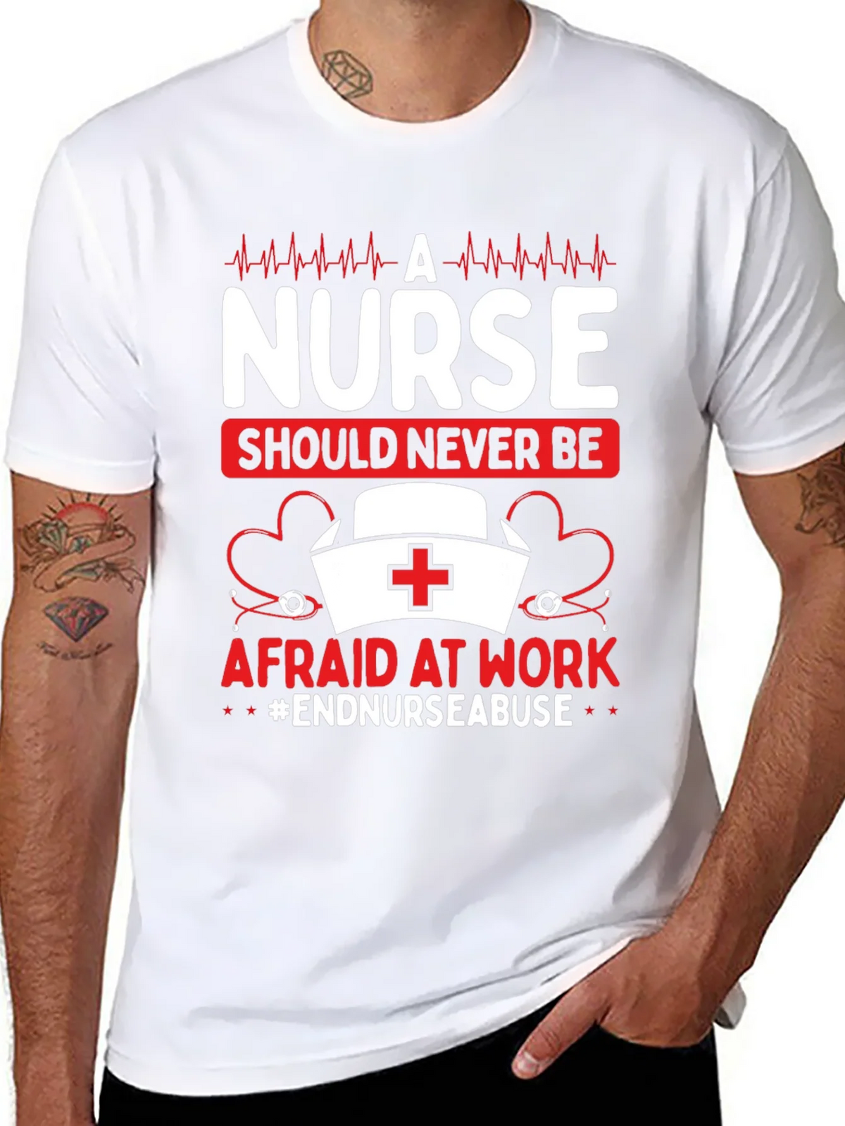 Nurse Should Never Be Afraid T-Shirt product image 6
