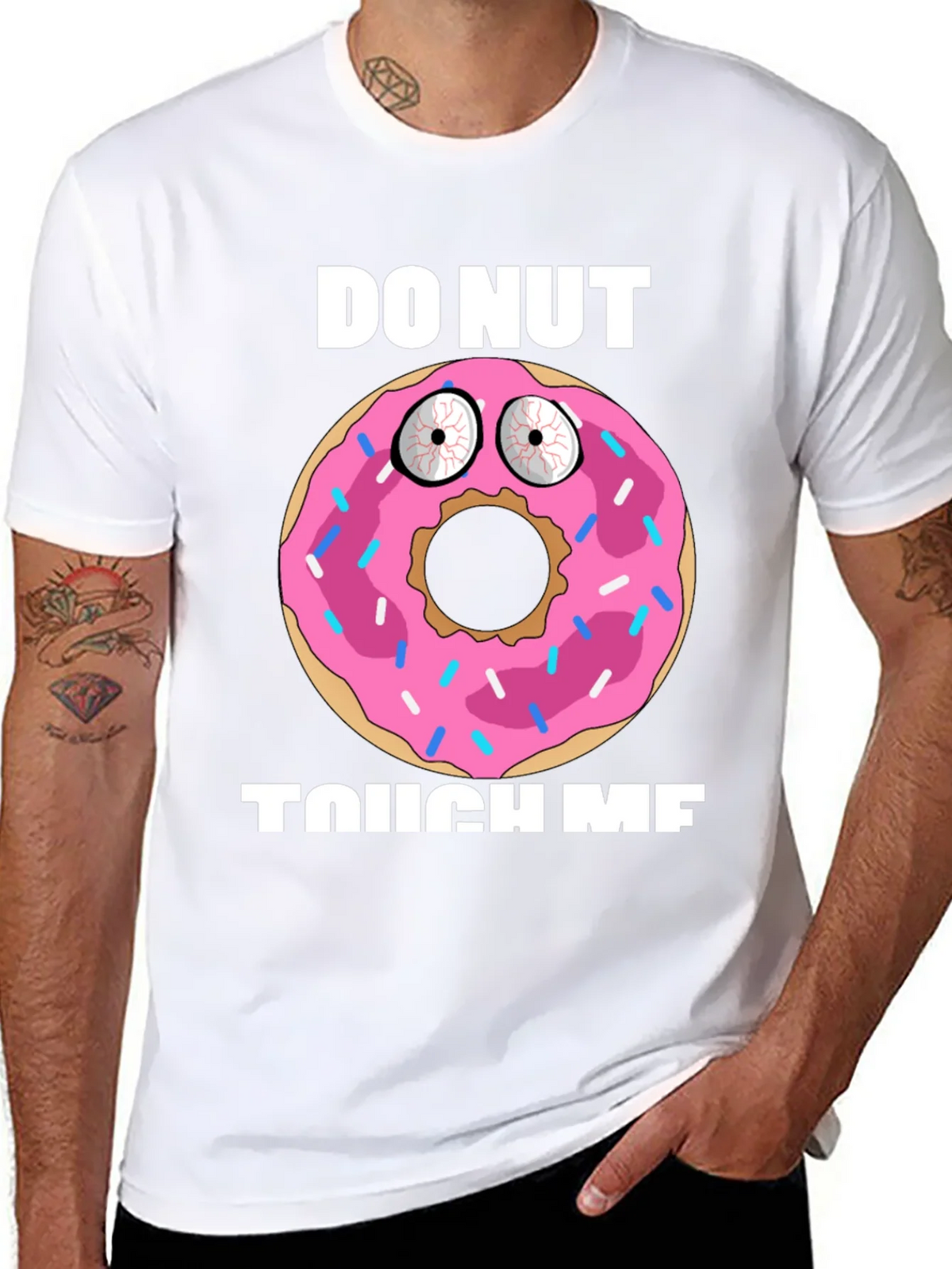 Funny Donut Graphic T-Shirt - Do Nut Touch Me! product image 7