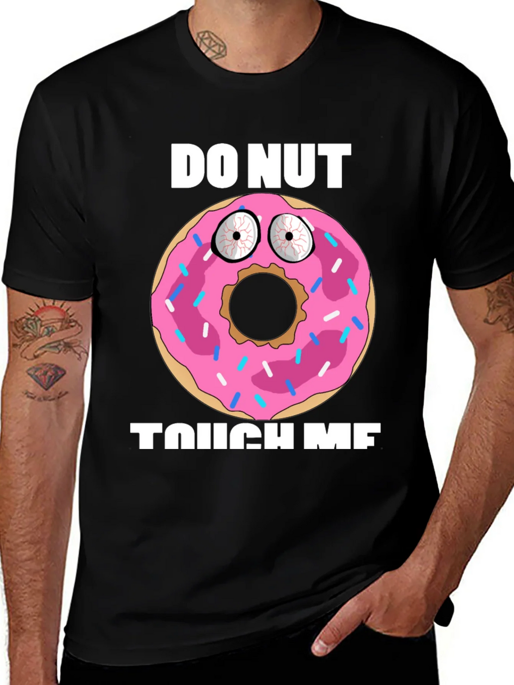 Funny Donut Graphic T-Shirt - Do Nut Touch Me! product image 1