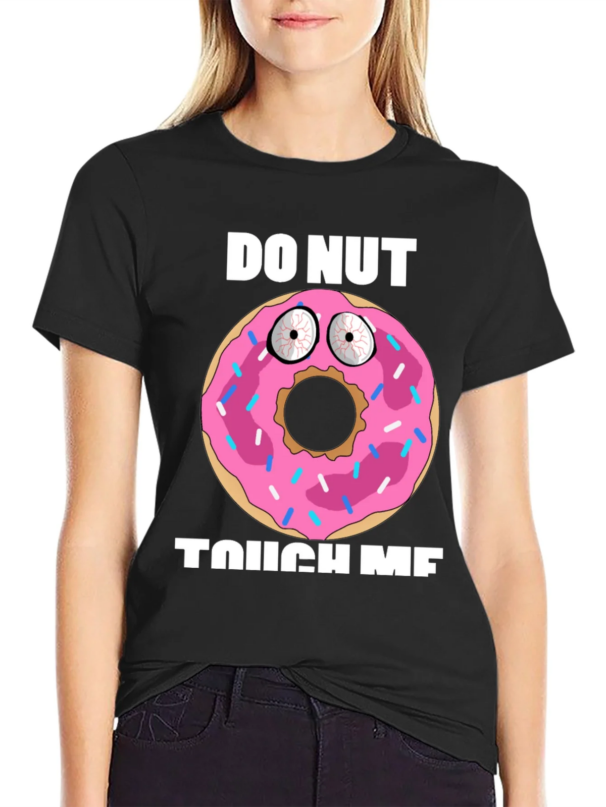 Funny Donut Graphic T-Shirt - Do Nut Touch Me! product image 2