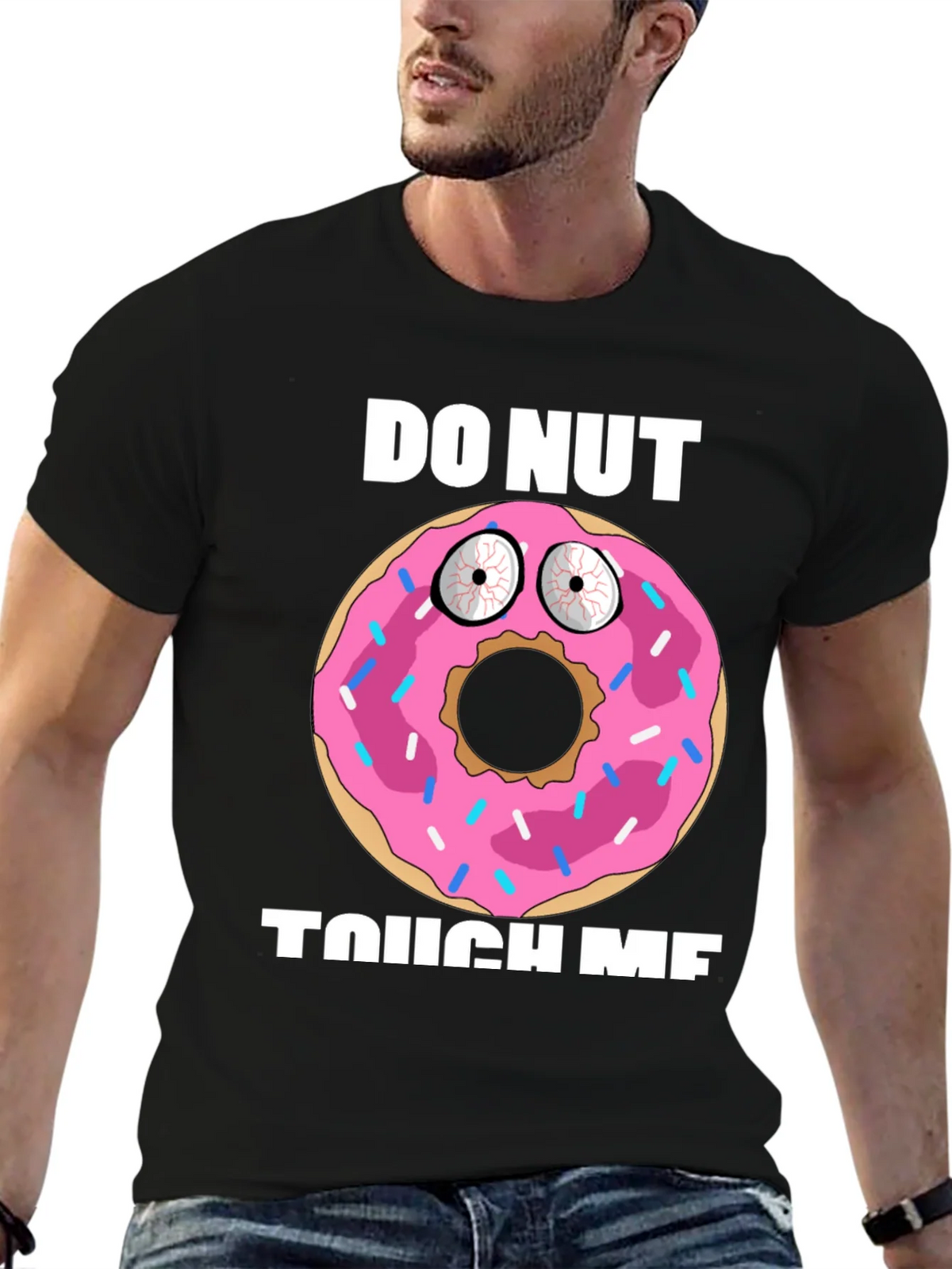 Funny Donut Graphic T-Shirt - Do Nut Touch Me! product image 6