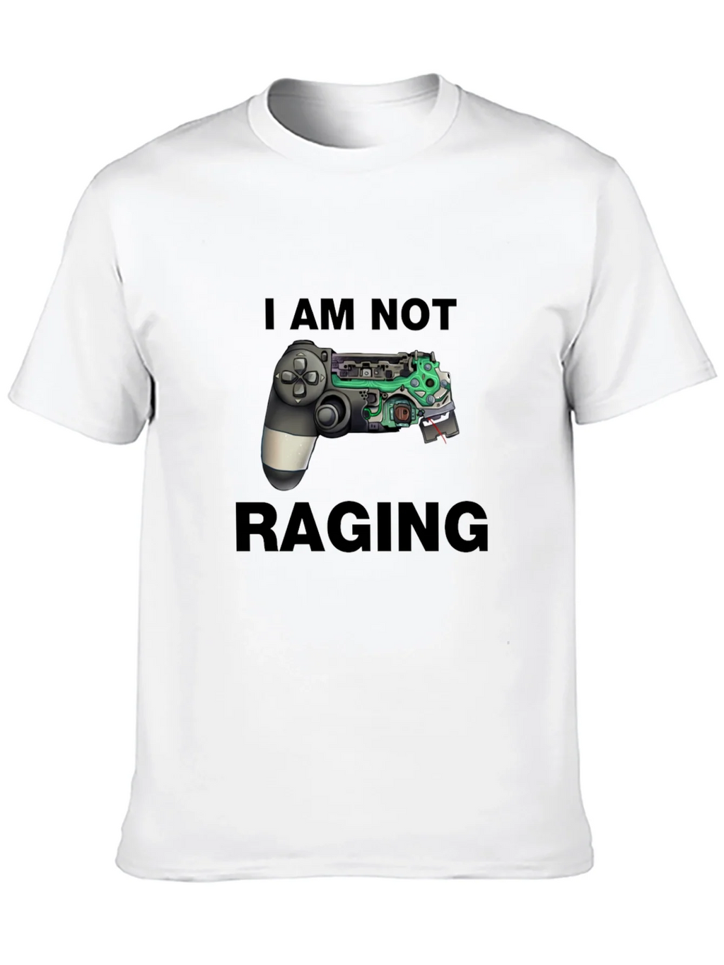 I Am Not Raging Gamer T-Shirt - Black Graphic Tee product image 9