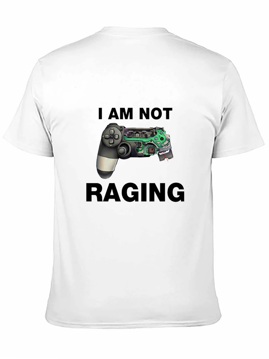 I Am Not Raging Gamer T-Shirt - Black Graphic Tee product image 10