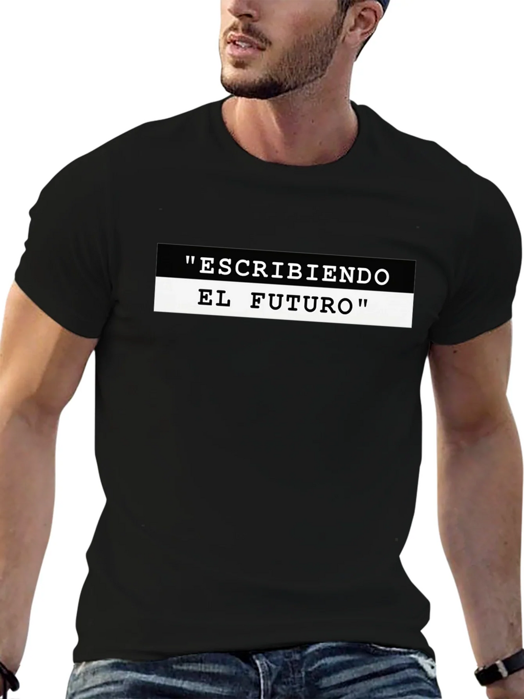 Escribiendo El Futuro Graphic T-Shirt - Black product image 5